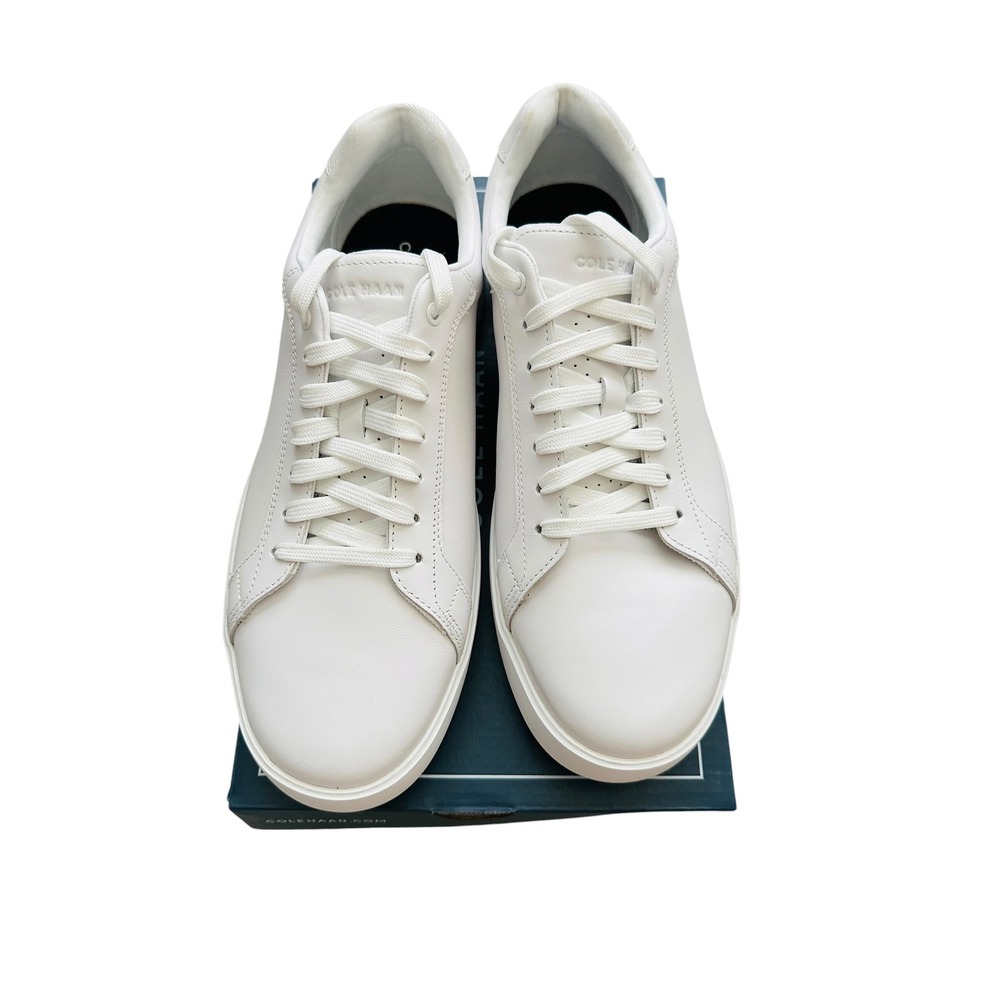 Minimalist Cole Haan GCC Daily Sneaker White Leather Low Top Size 12 C39987